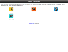 Tablet Screenshot of castilloconstruction.com